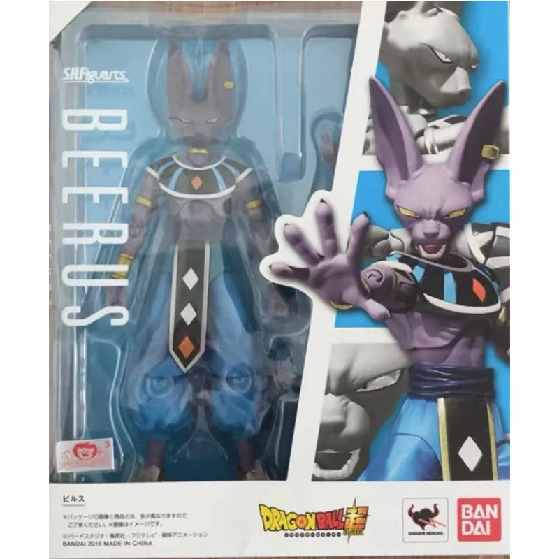 100% Original Bandai S.H. Figuarts Beerus Dragon Ball Super In Stock Anime Action Collection Figures Model Toys