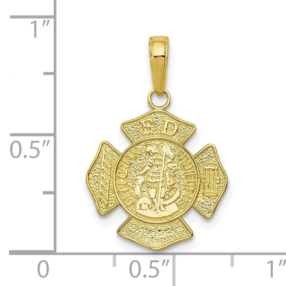 10k St. Florian Protect Us/Fire Dept. Pendant