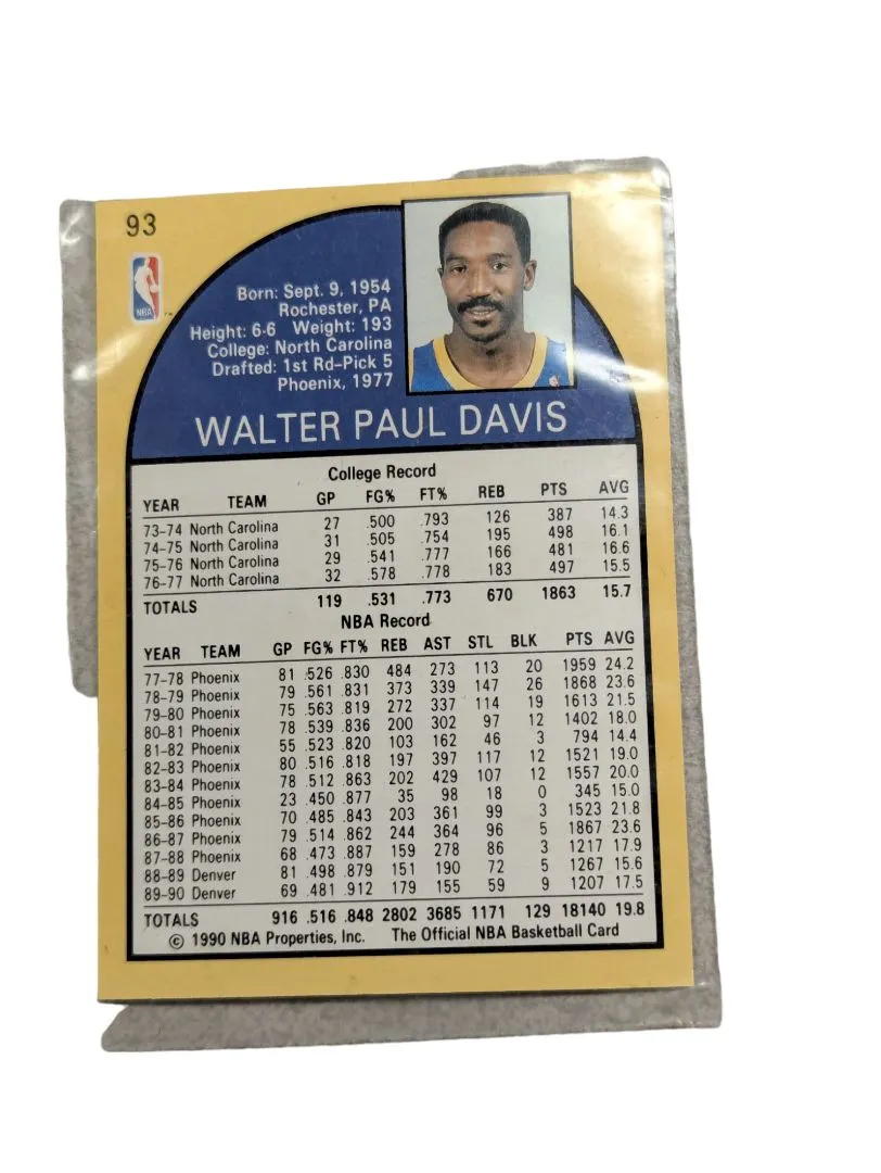 1990 NBA Hoops 93 Walter Davis