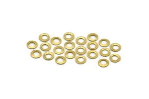 4.5mm Ring Connectors - 500 Raw Brass Ring Connectors   (4.5mm) Brs 298 ( A0182 )