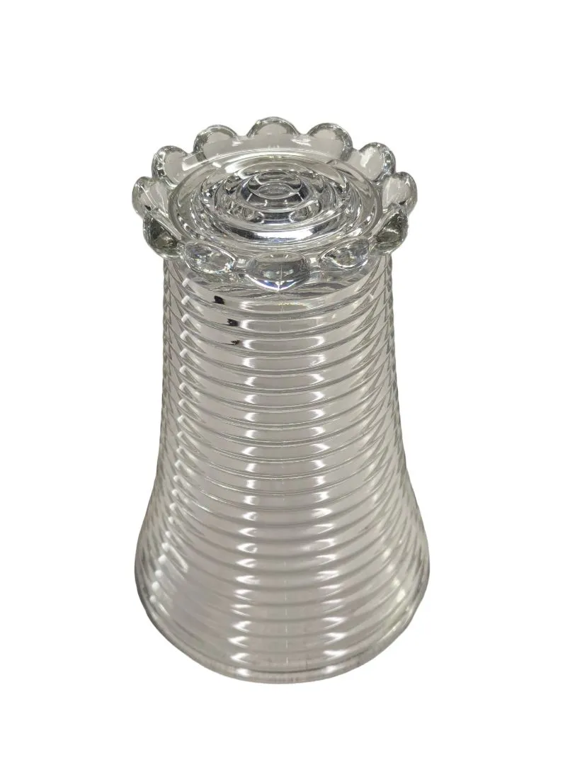 ANCHOR HOCKING DEPRESSION RIBBED VASE