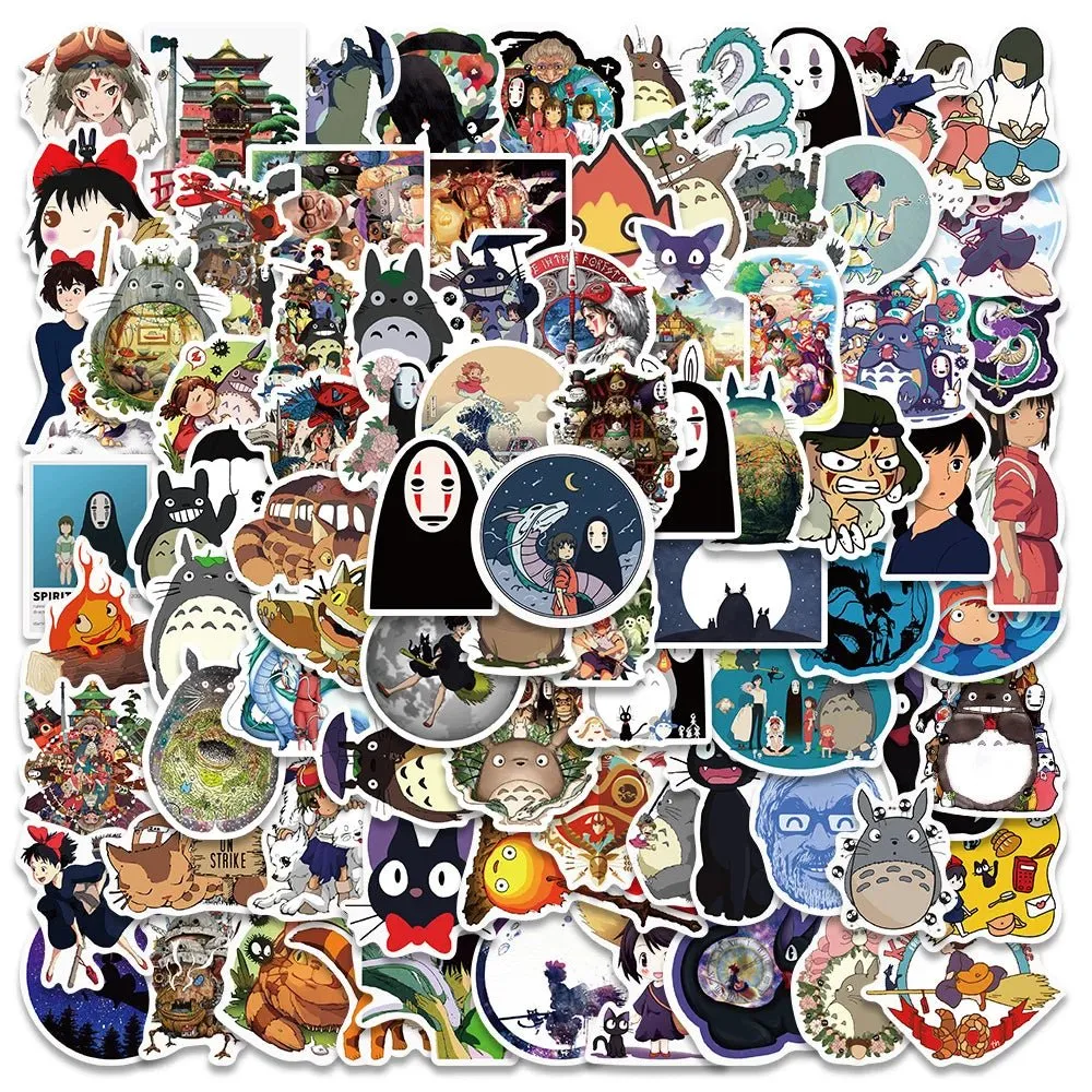 Anime Stickers 102550100 Count - Cartoon Characters  Decorative Decals for Laptops Water Bottles Skateboards