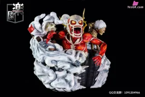 Attack On Titan Colossal and Armored Titan Resin Statue - Rakuen Studio [Pre-Order Closed]