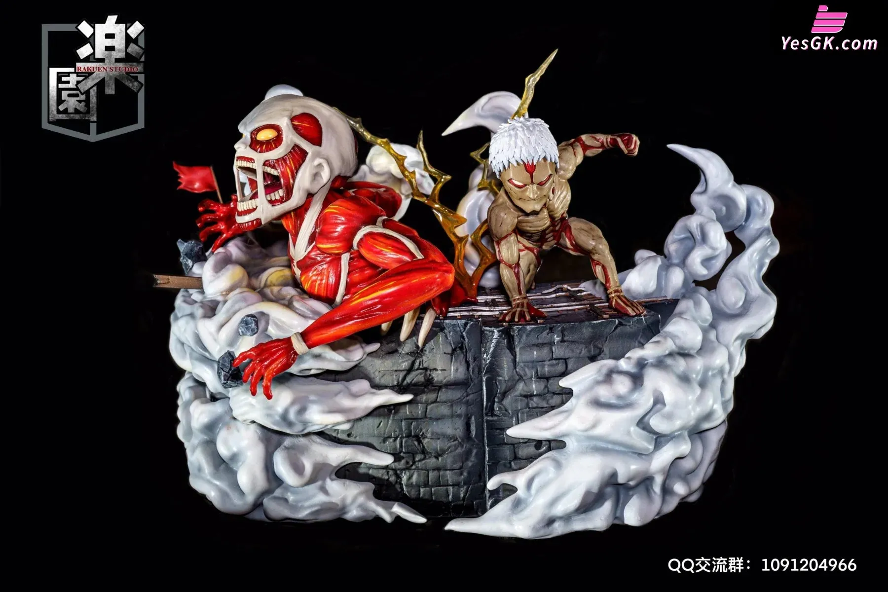 Attack On Titan Colossal and Armored Titan Resin Statue - Rakuen Studio [Pre-Order Closed]