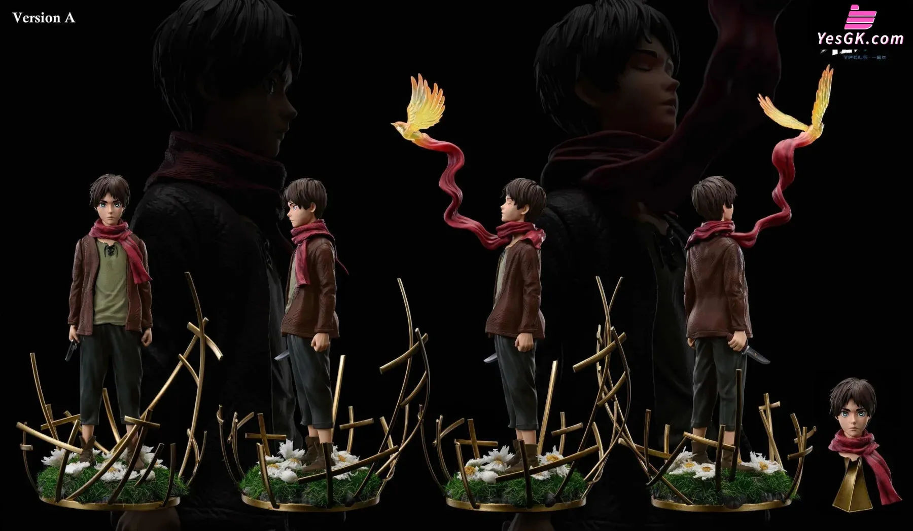 Attack On Titan Kid Eren Yeager Resin Statue - Typical Scene Studio [In-Stock]