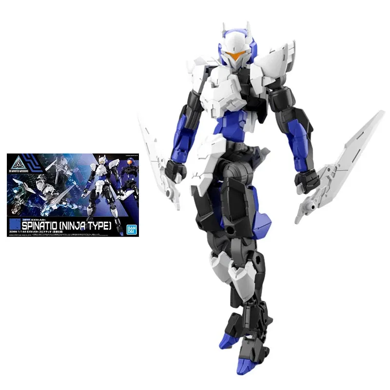 Bandai Gundam Model Kits Anime Figures 30MM Spinatio Ninja Original Type Gunpla Robot Model Action Toy Figures