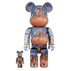 Bearbrick Katsushika Hokusai (Thirty-six Views of Tomitake, Fine Wind, Clear Morning) 100% & 400% Set