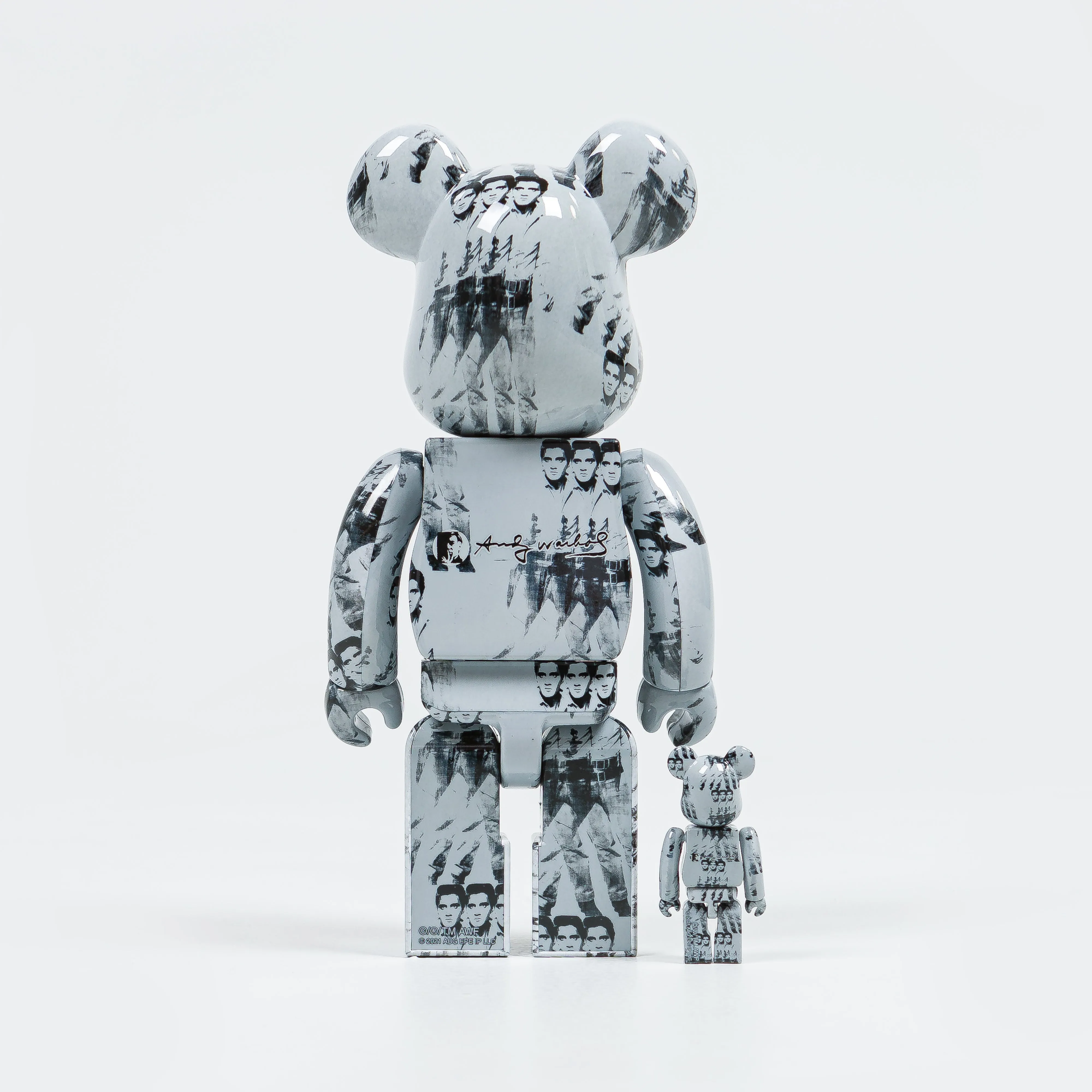 Be@rbrick × Andy Warhol 400% Set - Elvis