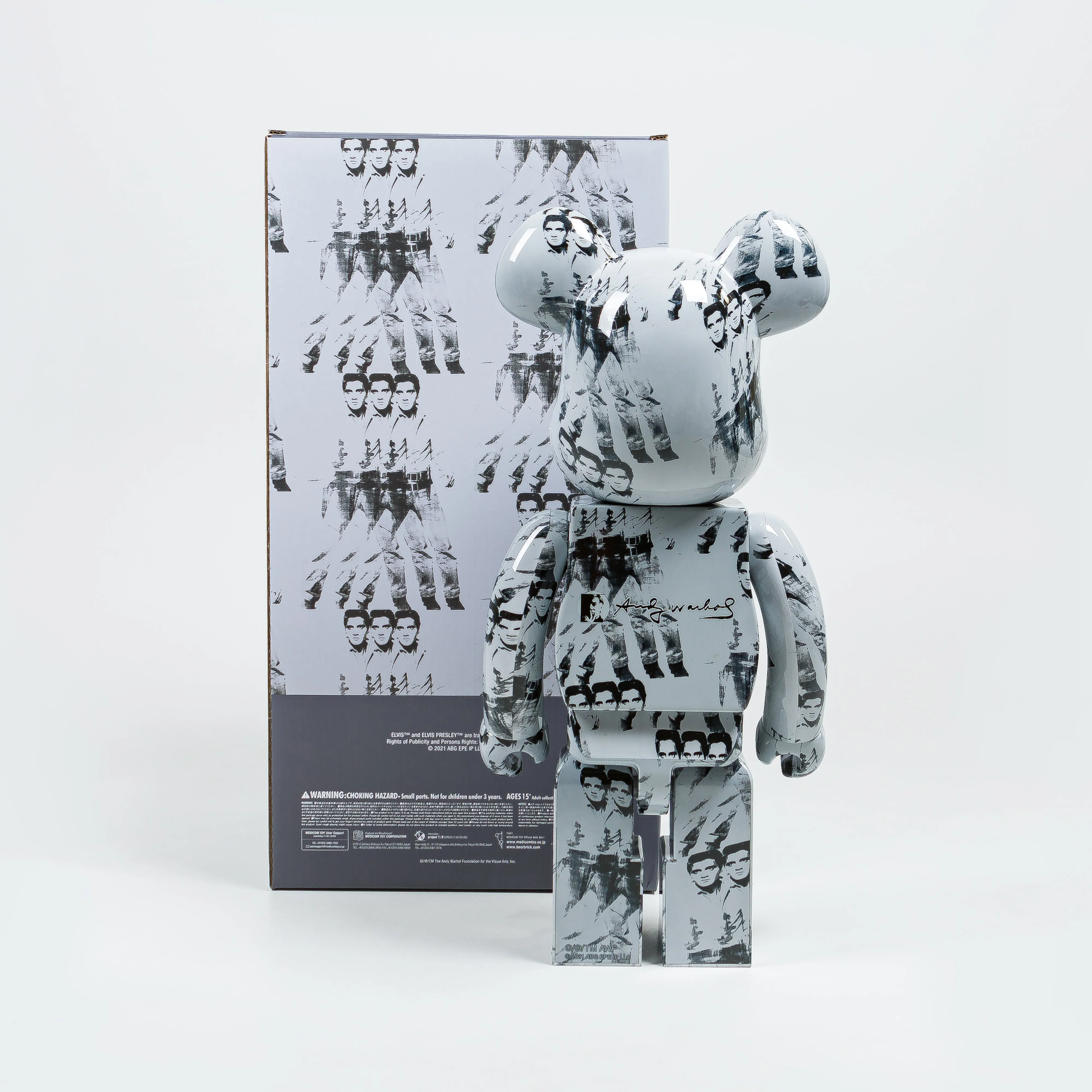 Be@rbrick x Andy Warhol 1000% - Elvis