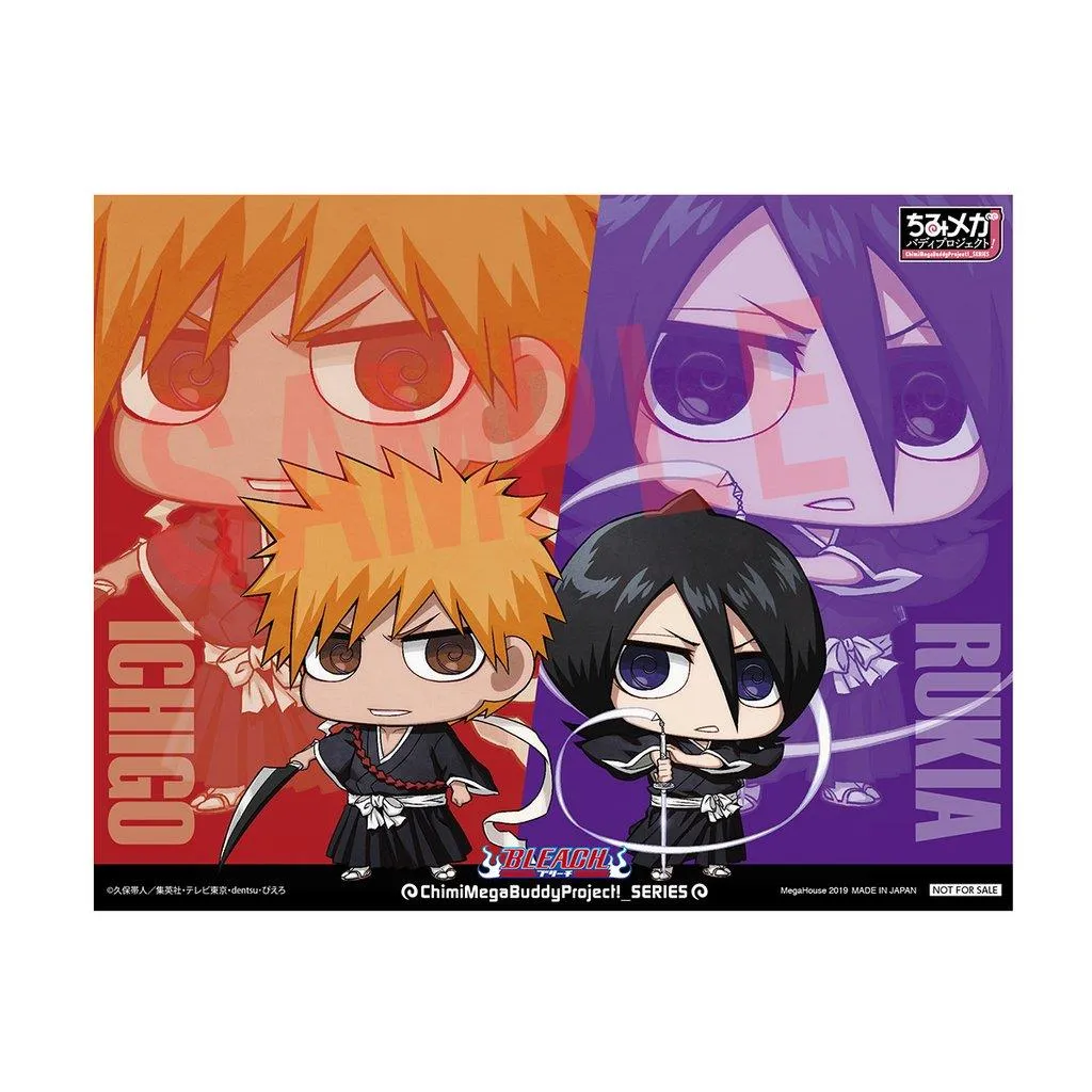 Bleach: ChimiMega Figurine Ichigo and Rukia Set of 2 with Bonus Card