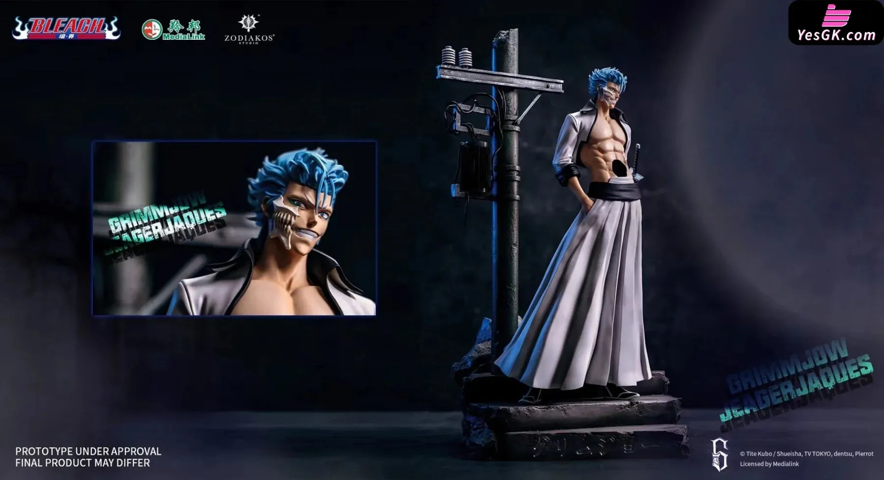 Bleach Grimmjow Jaegerjaquez (Licensed) Resin Statue - Zodiakos Studio [In-Stock]