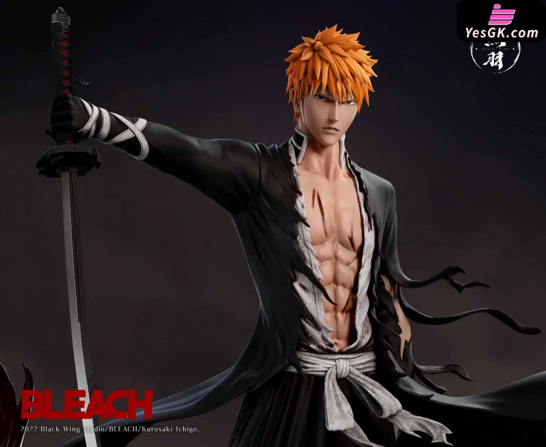 Bleach Kurosaki Ichigo Resin Statue - Black Wing Studio [Pre-Order]