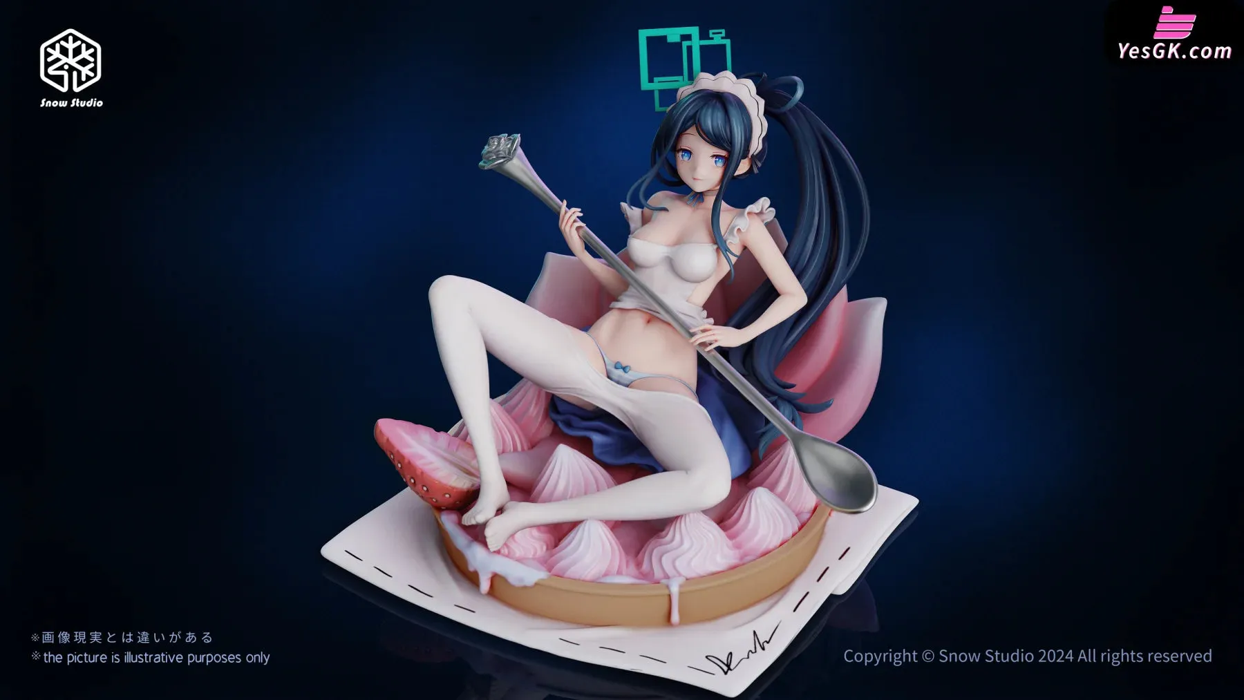 Blue Archive Strawberry Milkshake Arisu Resin Statue - Snow Studio [Pre-Order]