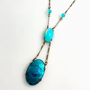 Cadoro Glass Lavalier Necklace Vintage