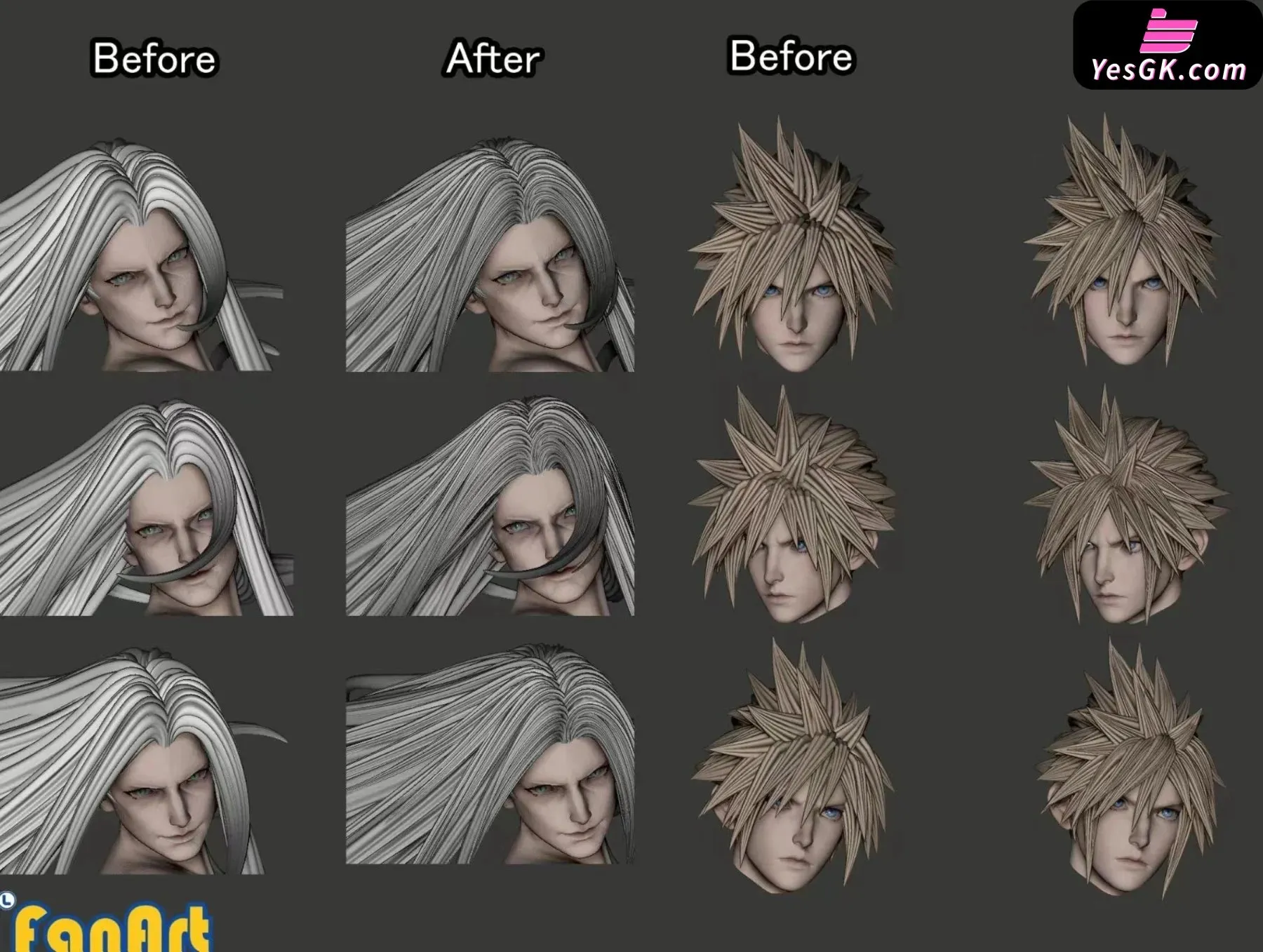 Cloud VS Sephiroth Resin Statue - Fan Art [Pre-Order]