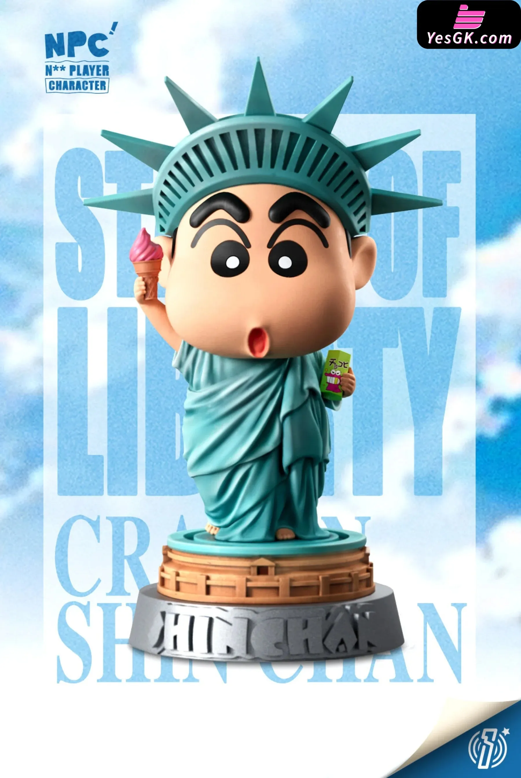 Crayon Shinchan Statue of Liberty Shinchan - NPC Studio [Pre-Order Closed]