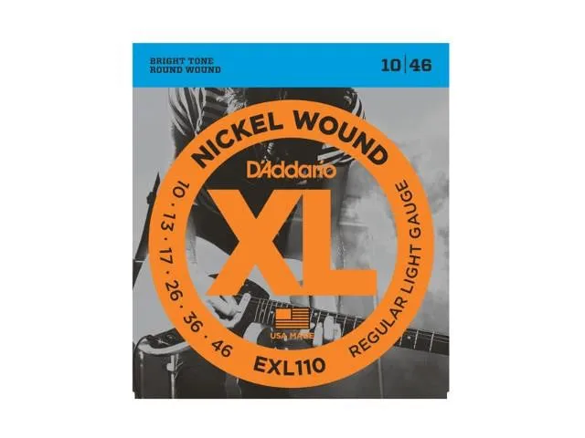 D'Addario EXL110 Nickel Wound, Regular Light, 10-46 Electric Strings