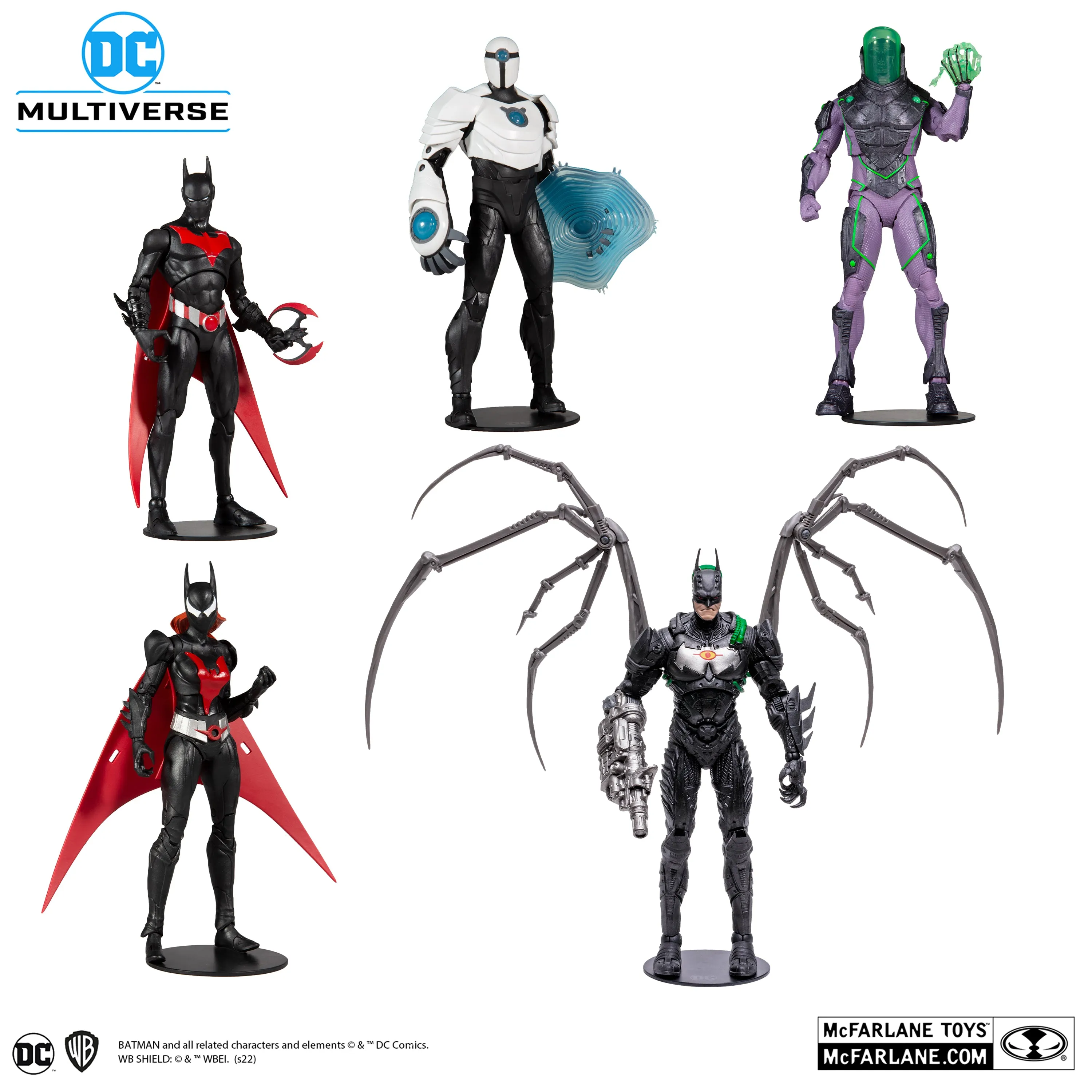 DC Multiverse Batman Beyond (Jokerbot 5 Pack) 7" Inch Action Figure Box Set (Target Exclusive) - McFarlane Toys