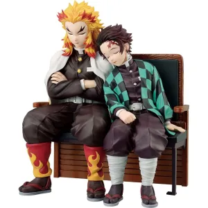 Demon Slayer: Kimetsu No Yaiba Tanjiro Kamado And Kyojuro Rengoku Locus Revible Moment Ichibansho Statue By Bandai