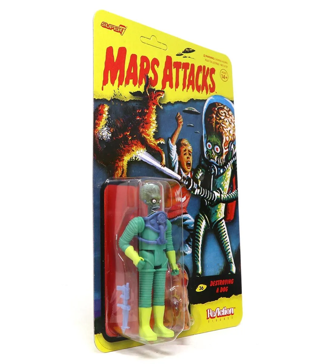 Destroying a dog - Mars Attacks - ReAction figures