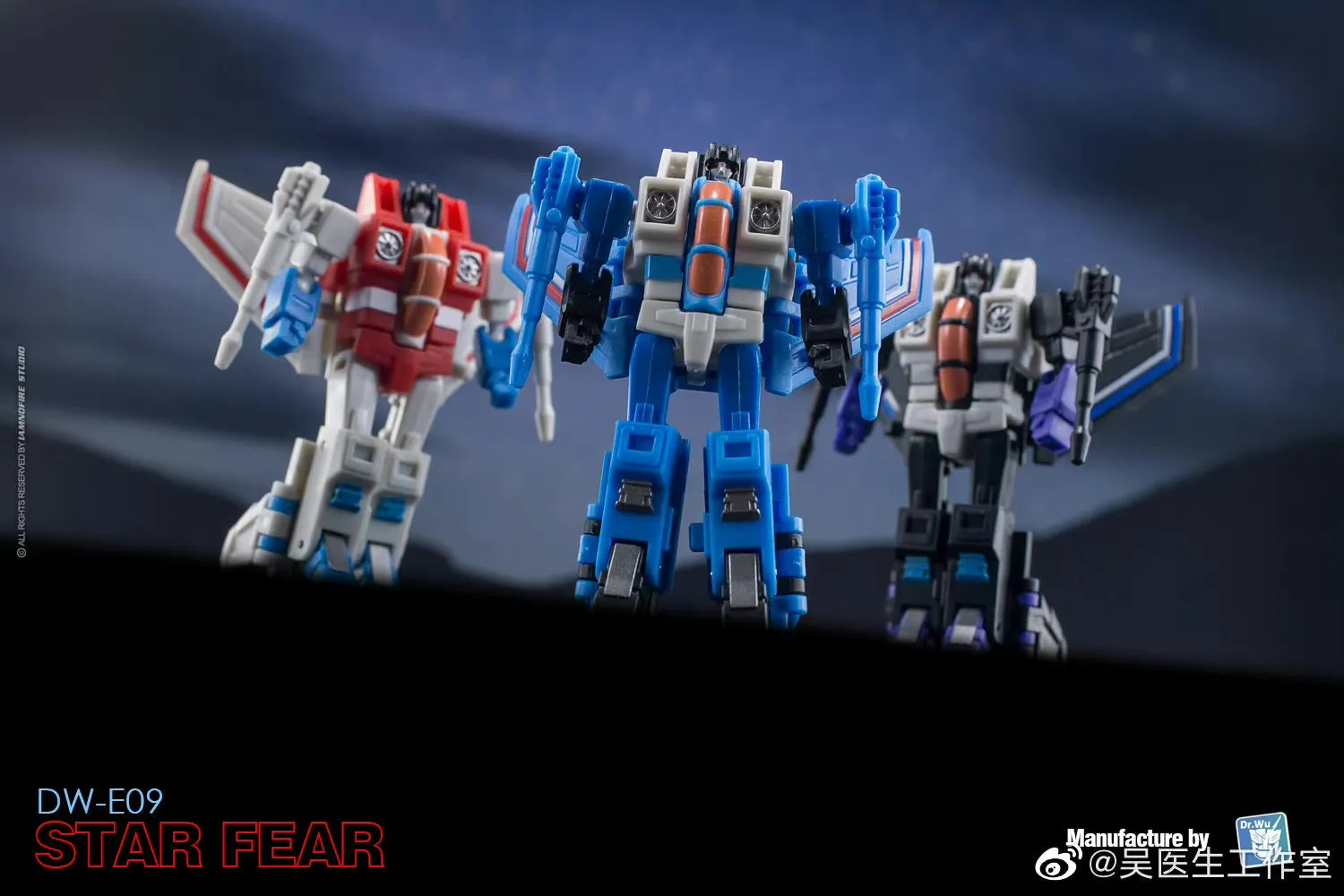 Dr.Wu & Mechanic Studio Extreme Warfare 6 Sets DW-E09 / 10 / 12 / 13/ 15 / 16 Seaspray / Starscream / Powerglide /  Thundercracker / Skywarp / Blaster fit to Earthrise Titan Class 2 in 1 set 6cm / 4.6"