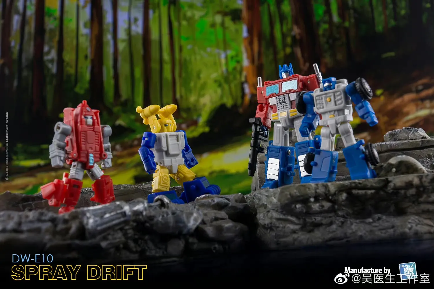 Dr.Wu & Mechanic Studio Extreme Warfare 6 Sets DW-E09 / 10 / 12 / 13/ 15 / 16 Seaspray / Starscream / Powerglide /  Thundercracker / Skywarp / Blaster fit to Earthrise Titan Class 2 in 1 set 6cm / 4.6"