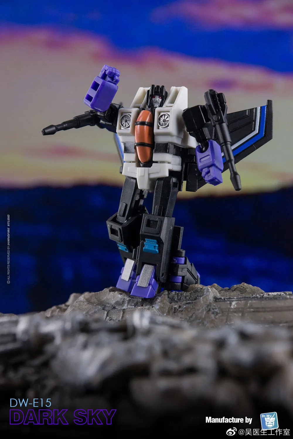 Dr.Wu & Mechanic Studio Extreme Warfare 6 Sets DW-E09 / 10 / 12 / 13/ 15 / 16 Seaspray / Starscream / Powerglide /  Thundercracker / Skywarp / Blaster fit to Earthrise Titan Class 2 in 1 set 6cm / 4.6"