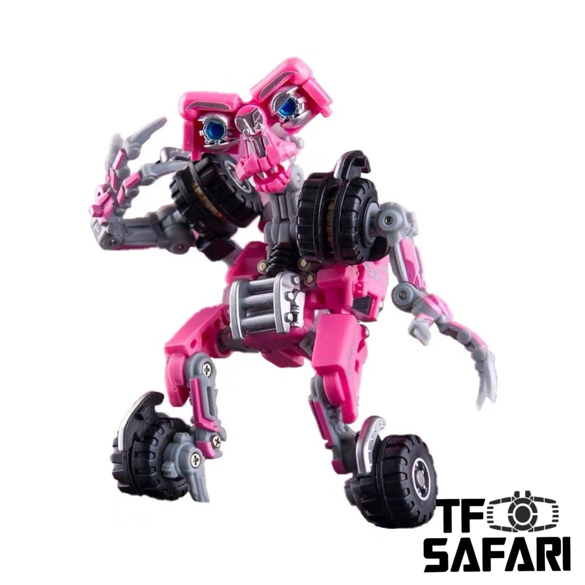 Dr.Wu & Mechanic Studio Movie Collector MC03P MC-03P Little Monster ( Wheelie Legends Class fit to SS series) Pink Version Dr Wu  8cm / 3.15"