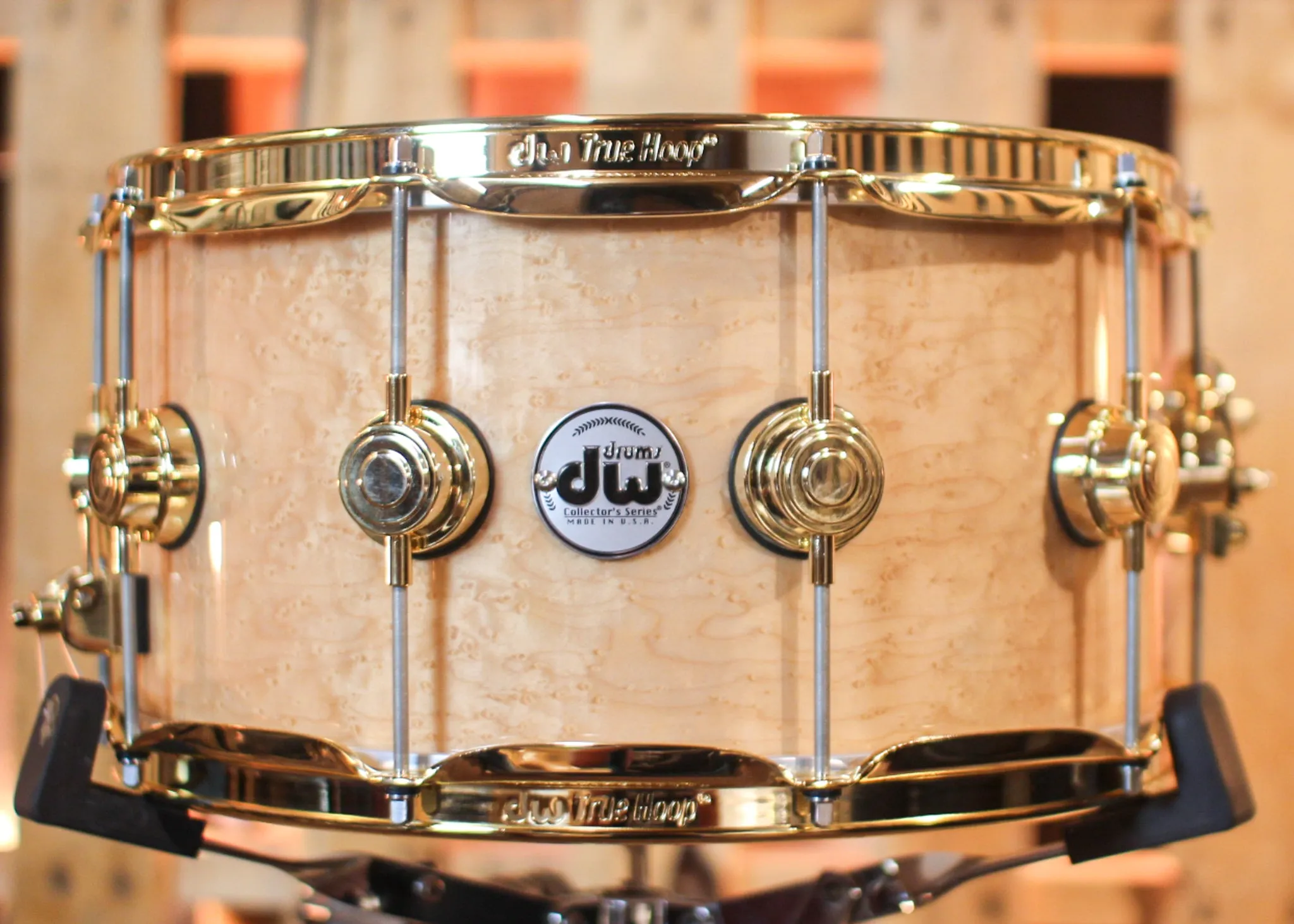 DW 7x14 Collector's Maple VLT Birdseye Maple Snare Drum - SO#1303301