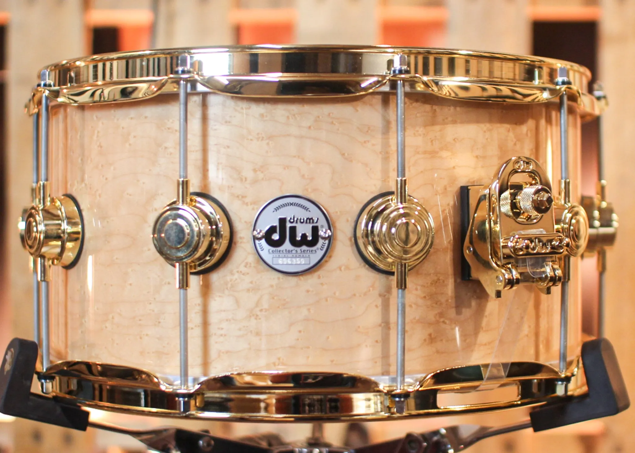 DW 7x14 Collector's Maple VLT Birdseye Maple Snare Drum - SO#1303301