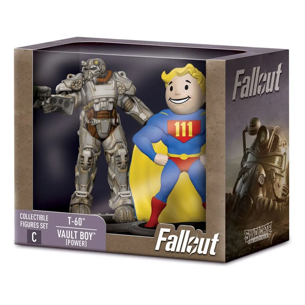 Fallout Mini Figures 2-Pack Set C T-60 & Vault Boy (Power) 7 cm (2.7in)