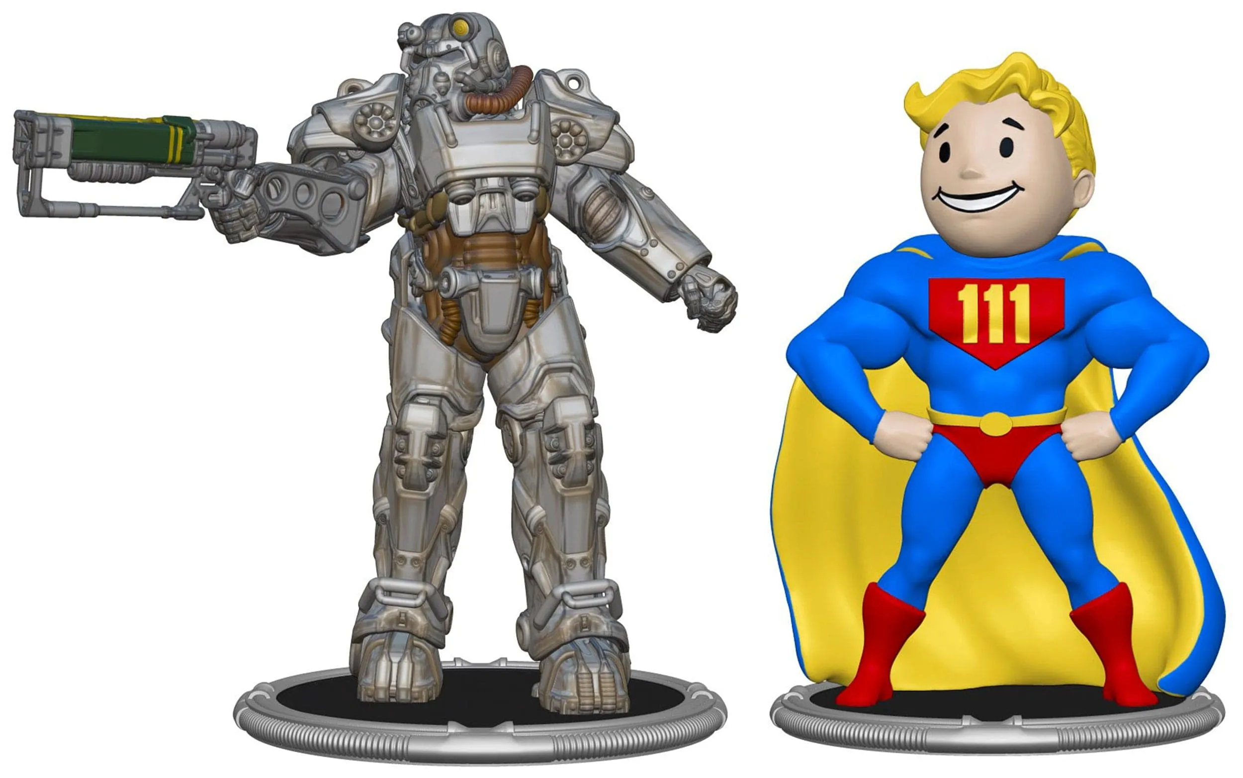 Fallout Mini Figures 2-Pack Set C T-60 & Vault Boy (Power) 7 cm (2.7in)