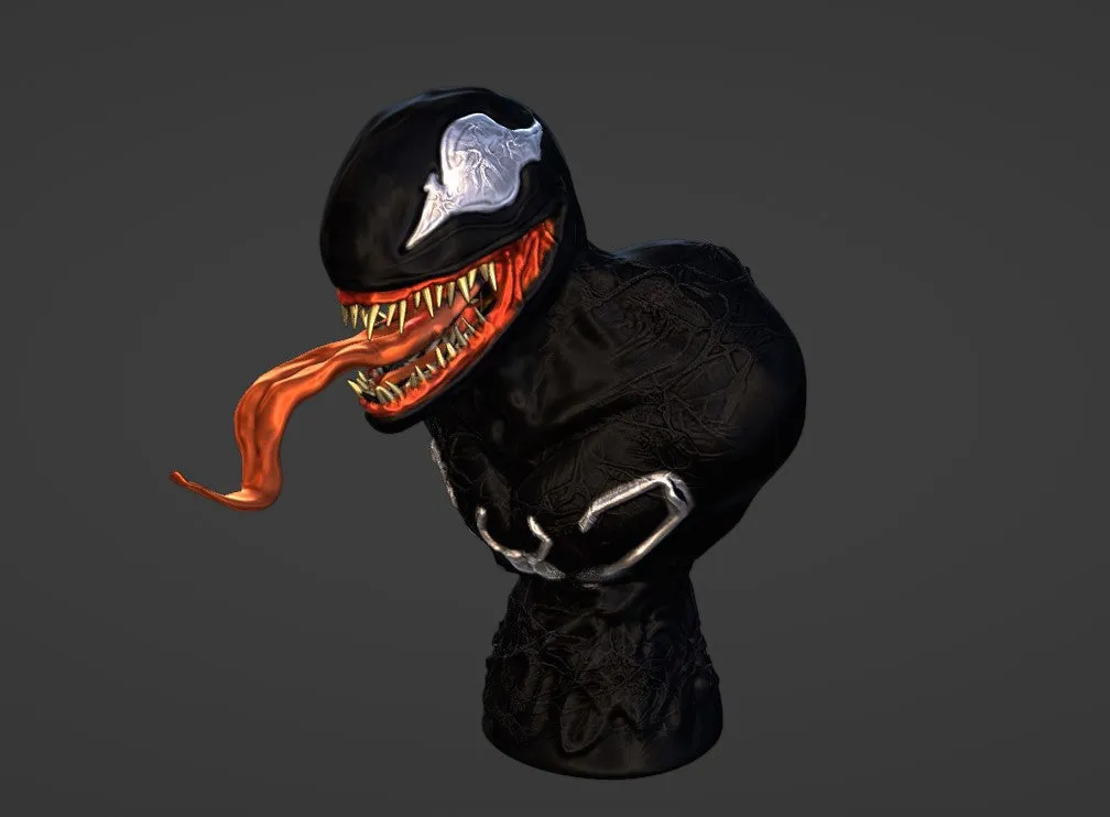 Free Venom Bust STL