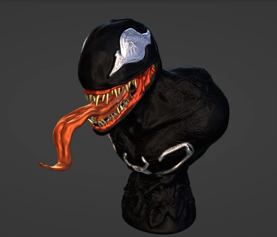 Free Venom Bust STL