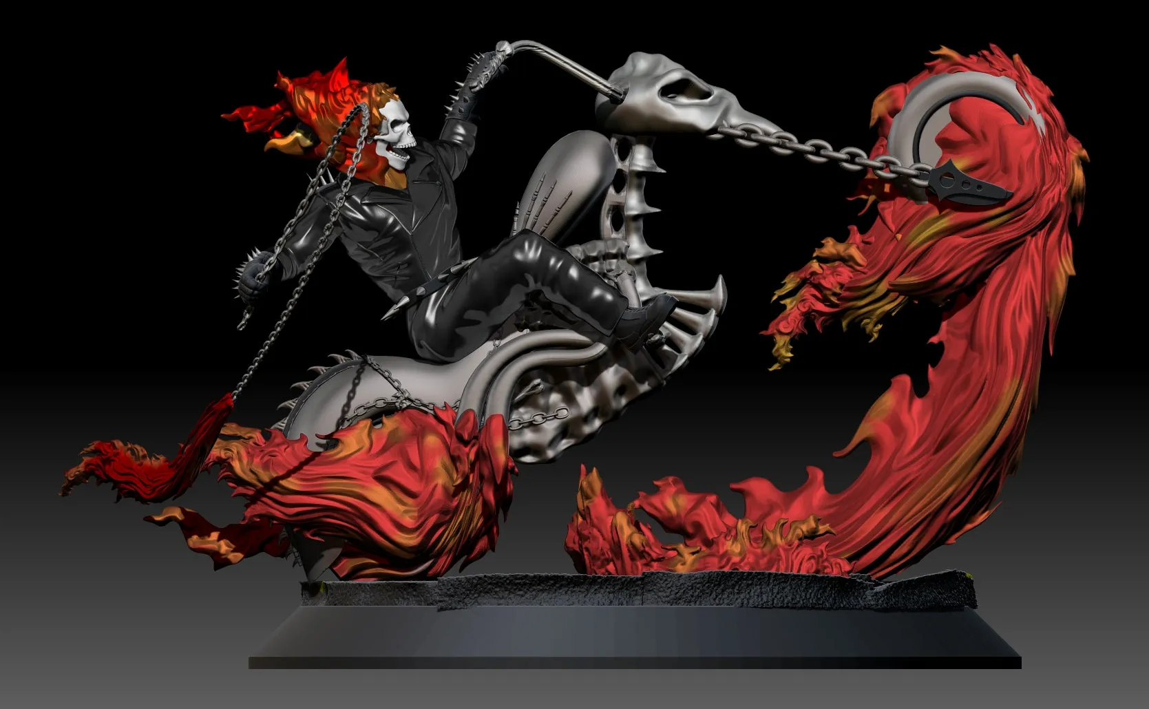 Ghost Rider Statue