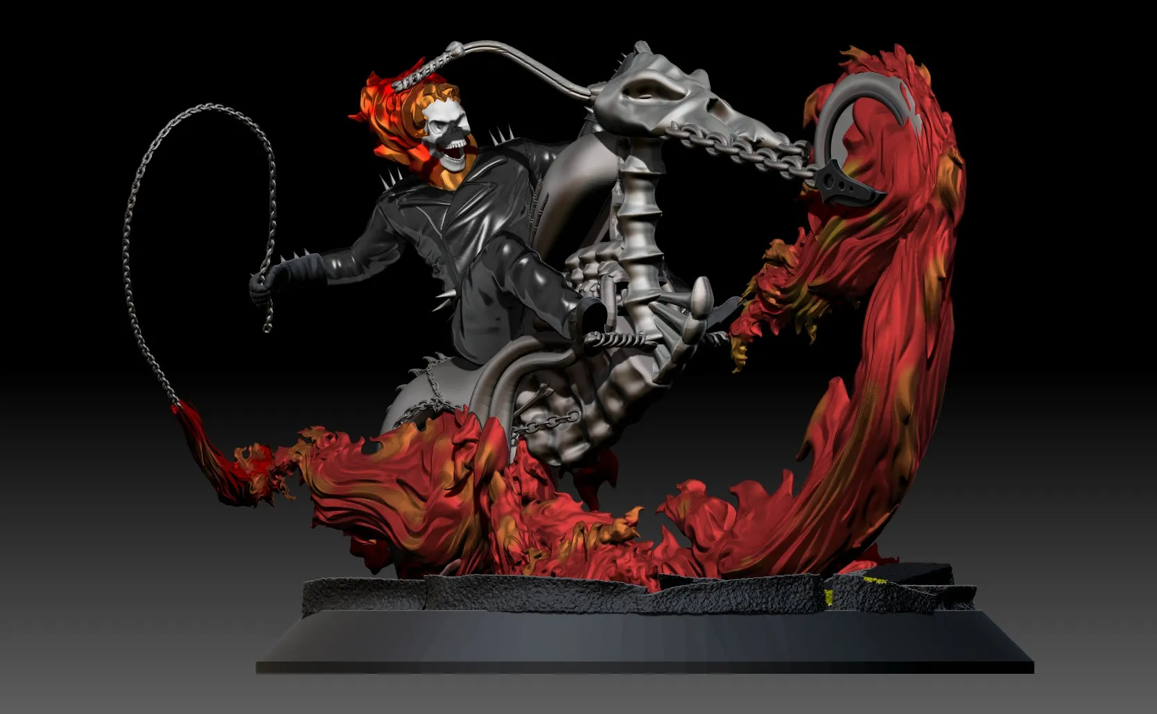 Ghost Rider Statue