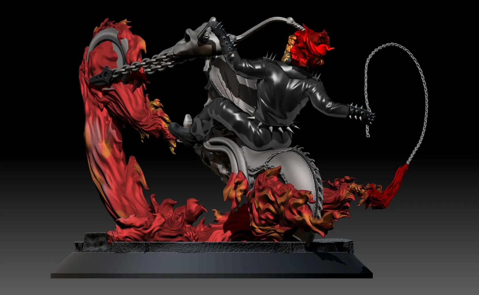 Ghost Rider Statue