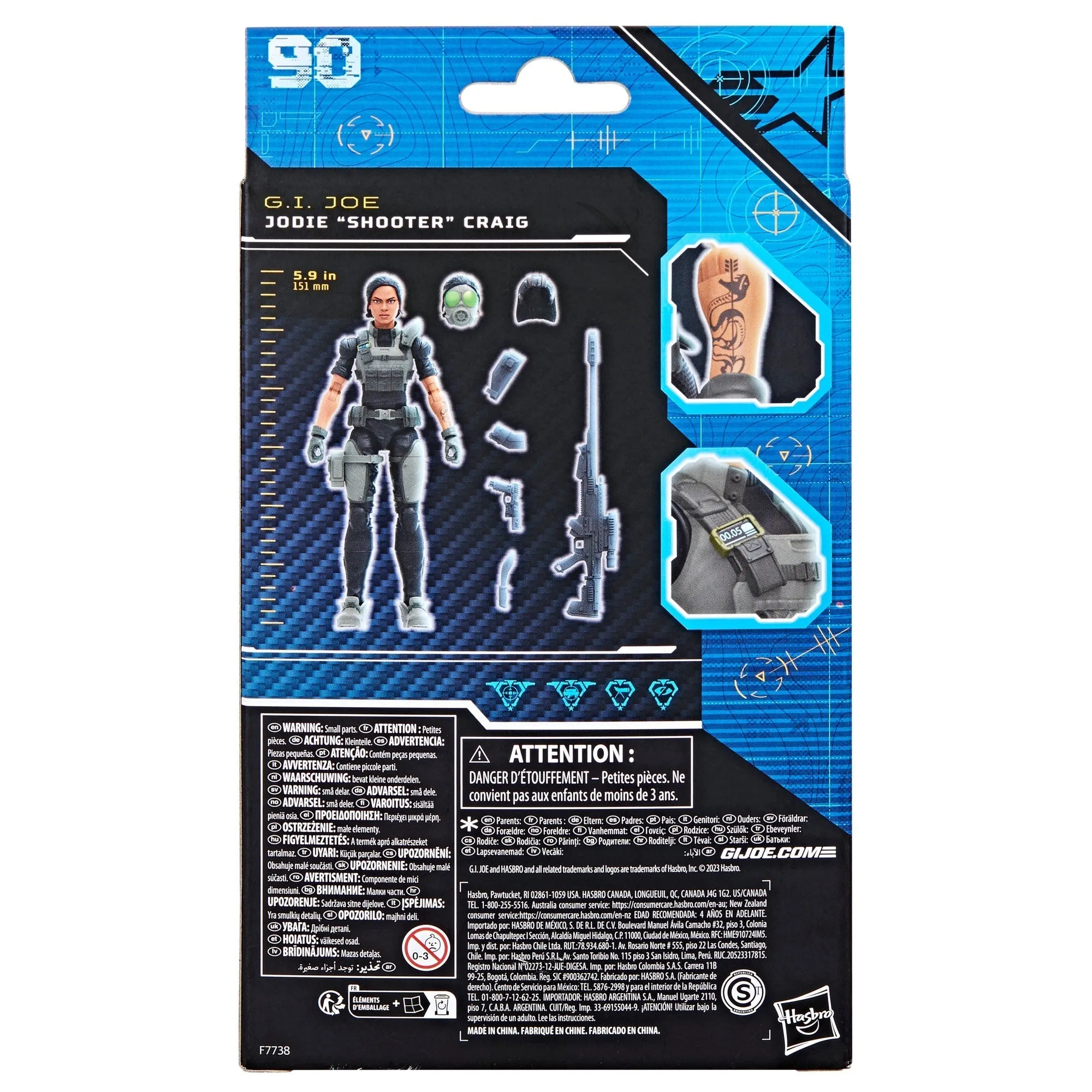 G.I. Joe Classified Series Nightforce Jodie "Shooter" Craig Figure