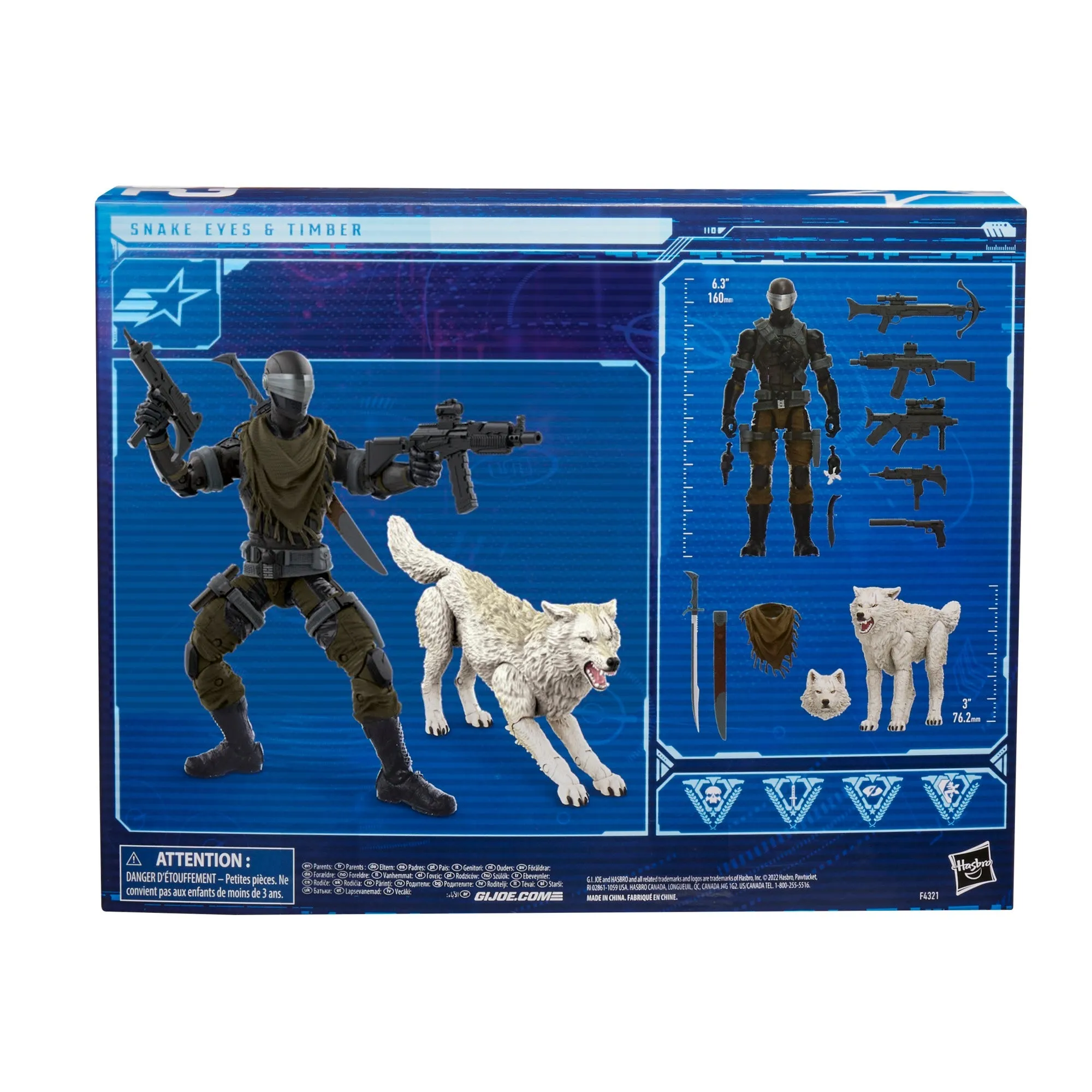 G.I. Joe Classified Series Snake Eyes & Timber Action Figures