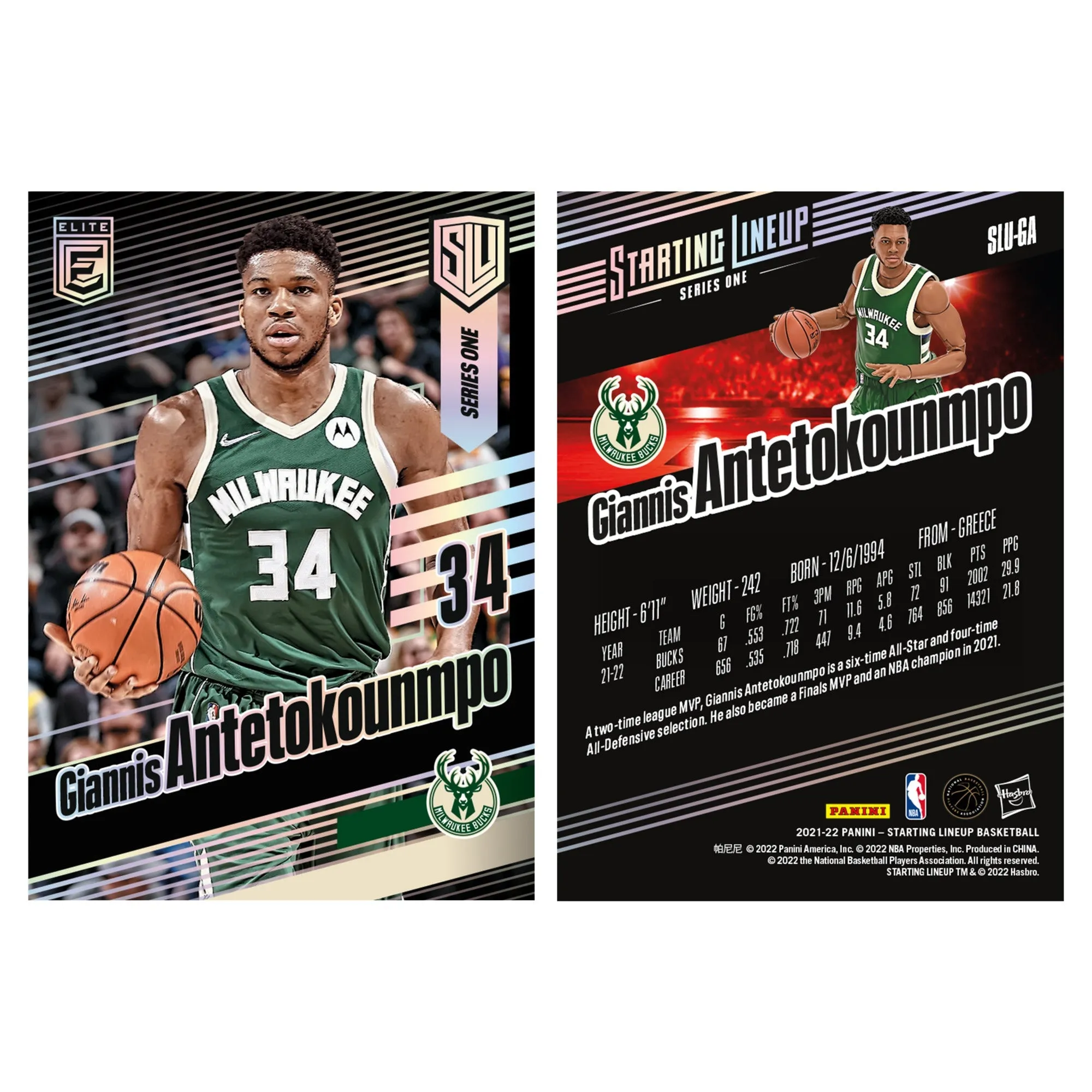 Hasbro Starting Lineup Series 1 Giannis Antetokounmpo