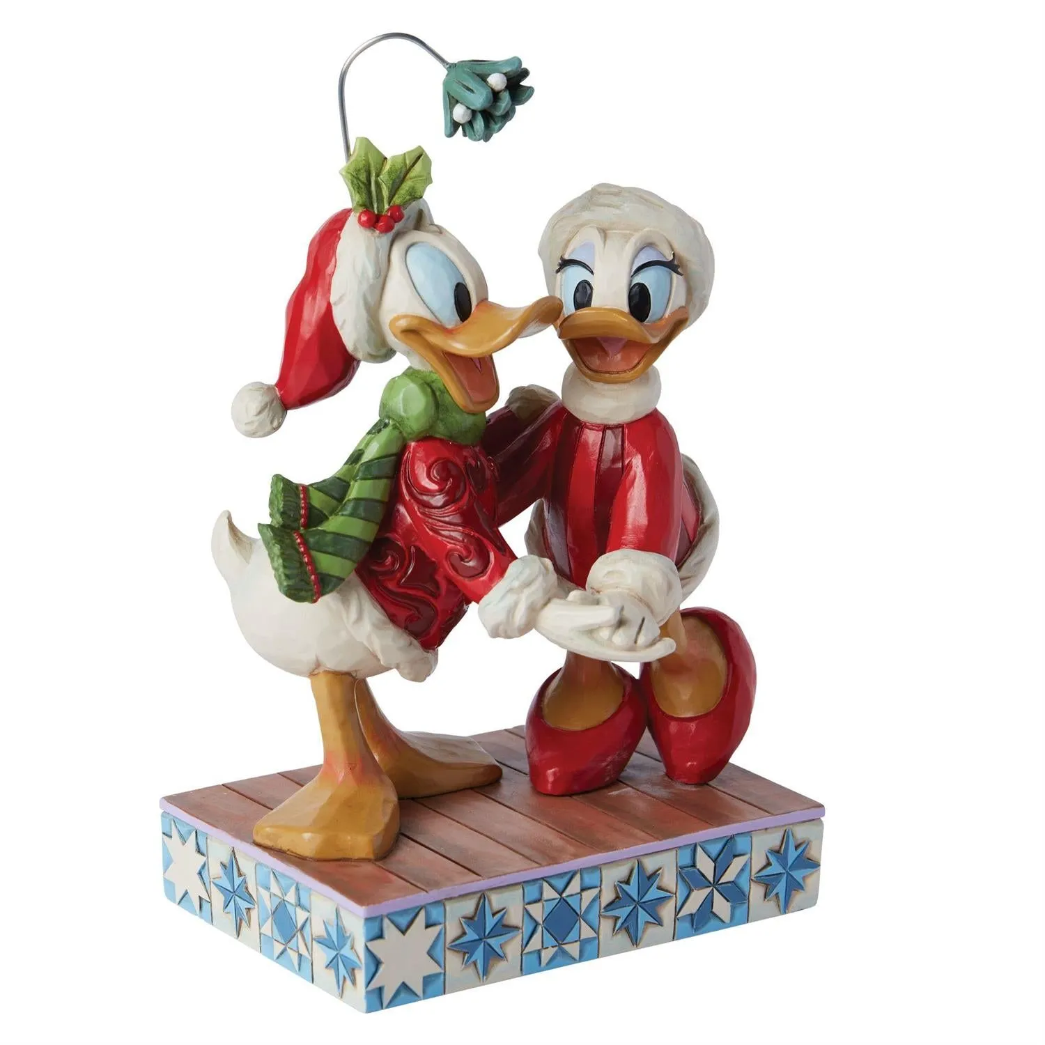 Jim Shore Disney Traditions Merry Mistletoe - Donald and Daisy Duck Figurine