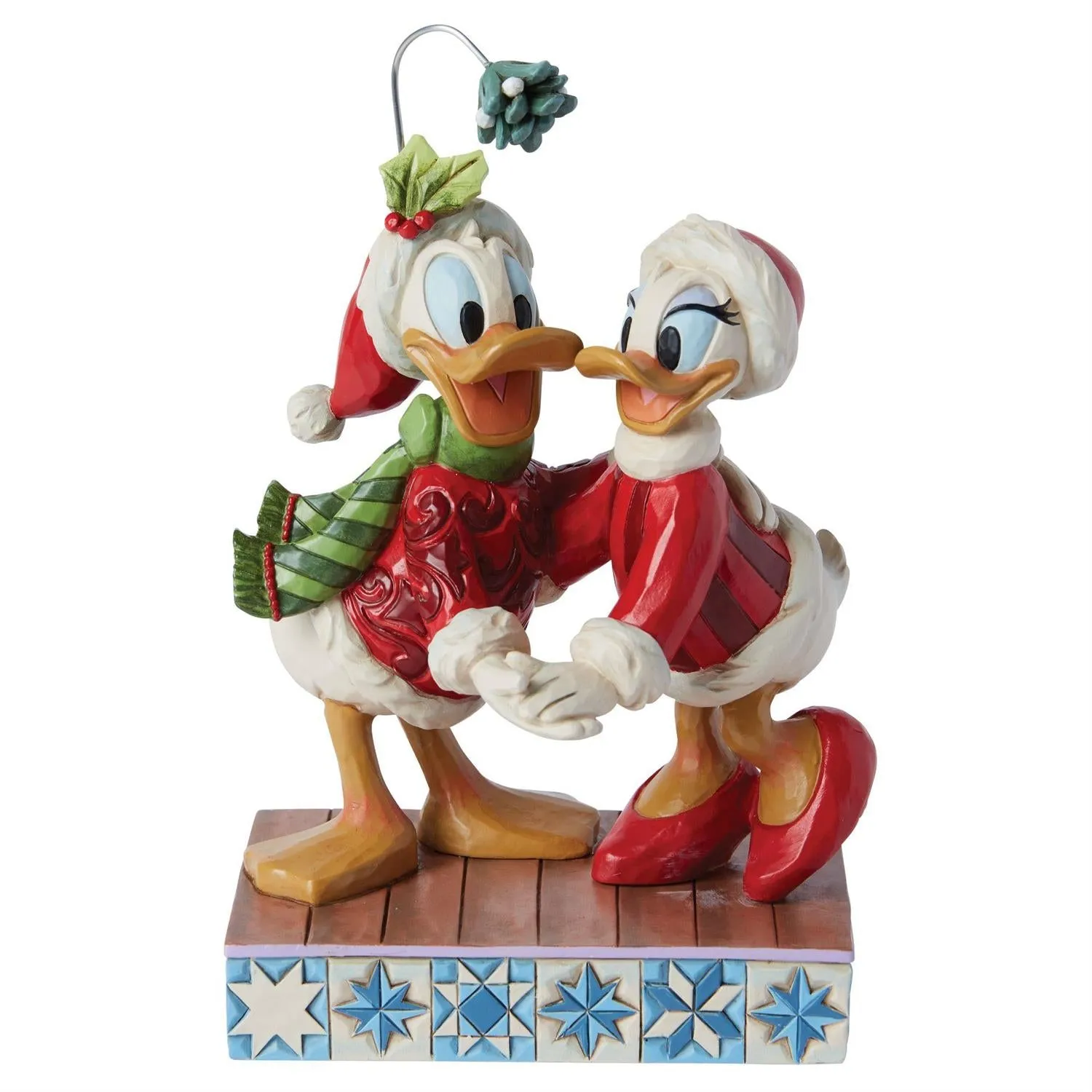 Jim Shore Disney Traditions Merry Mistletoe - Donald and Daisy Duck Figurine