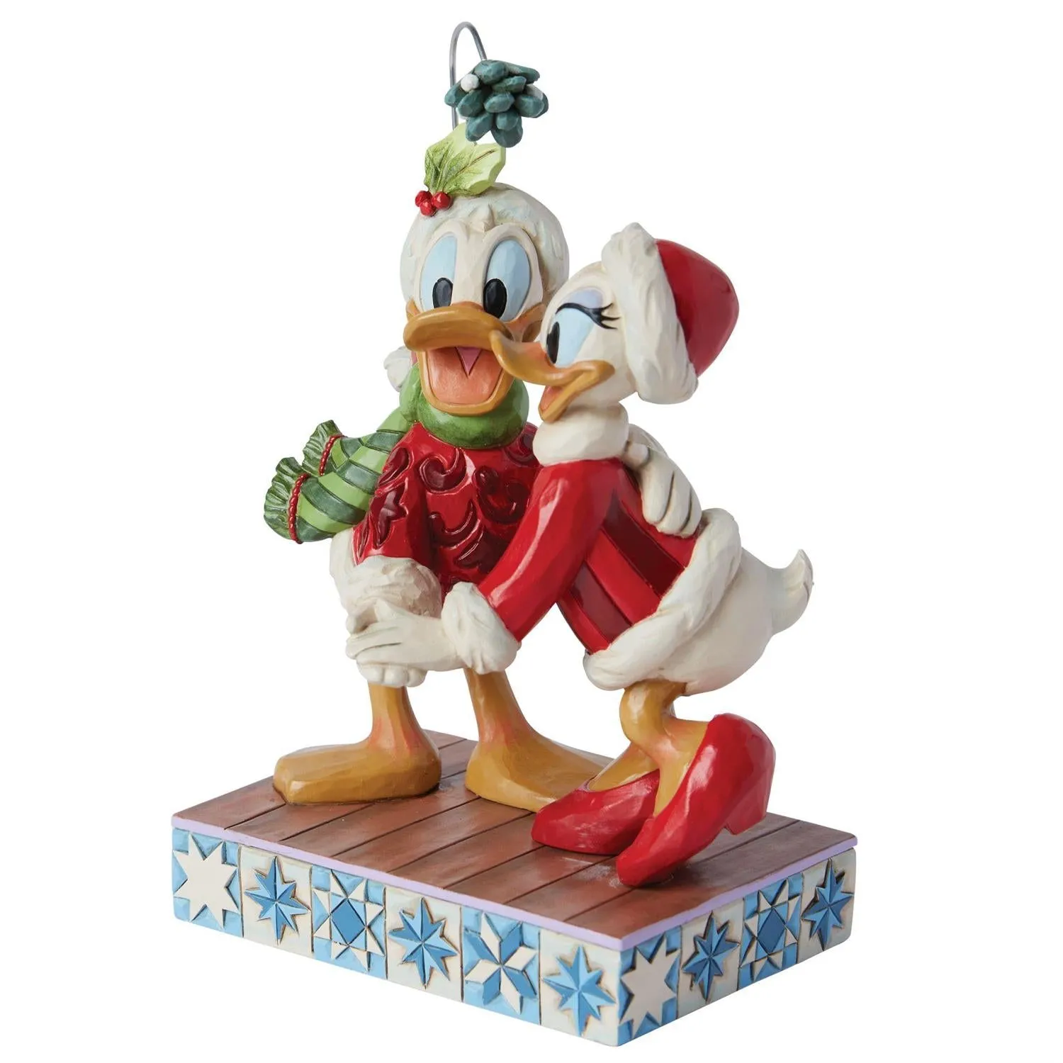 Jim Shore Disney Traditions Merry Mistletoe - Donald and Daisy Duck Figurine