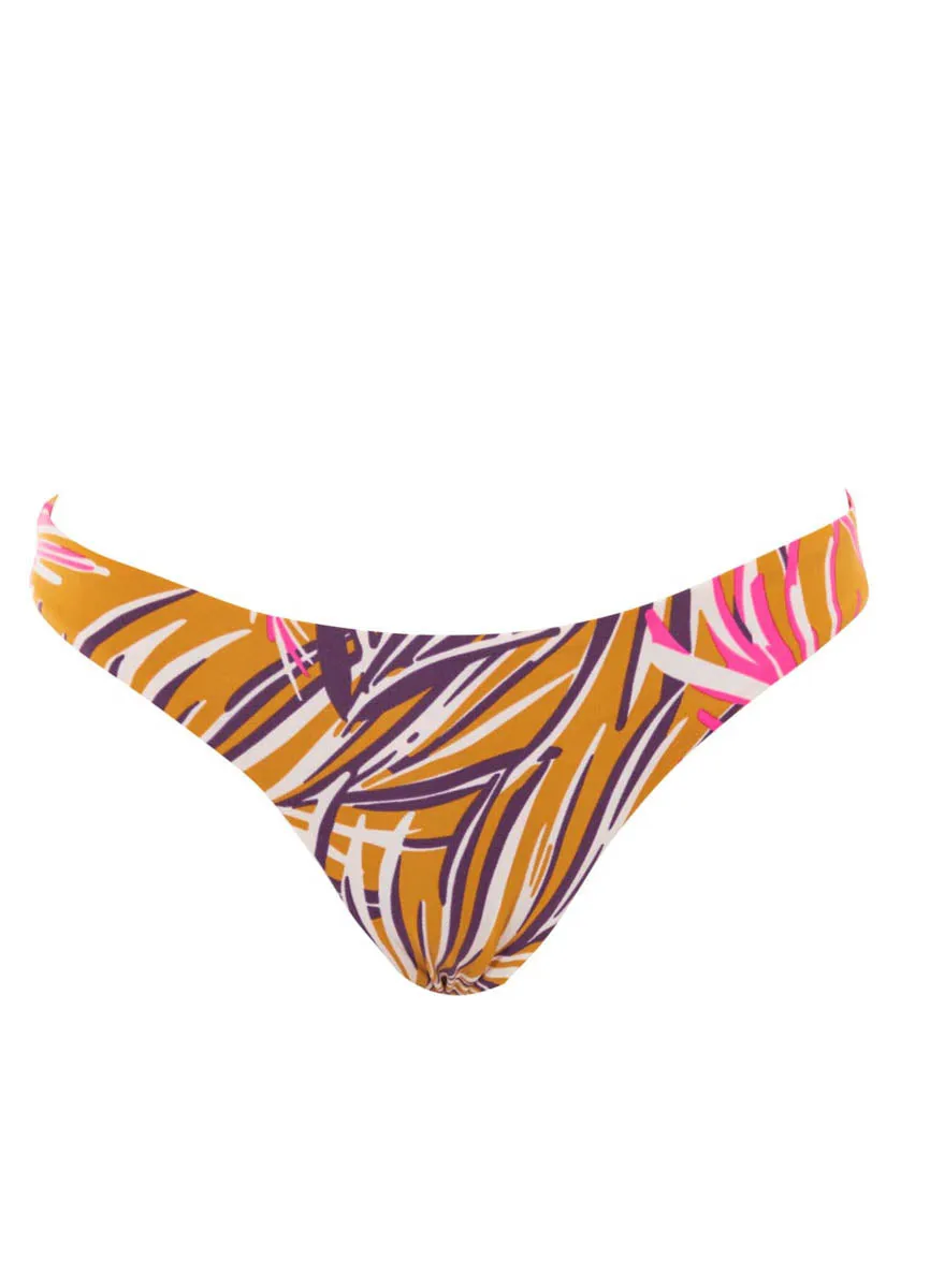 Maaji Caramel Foliage Flirt Thin Side Bikini Bottom