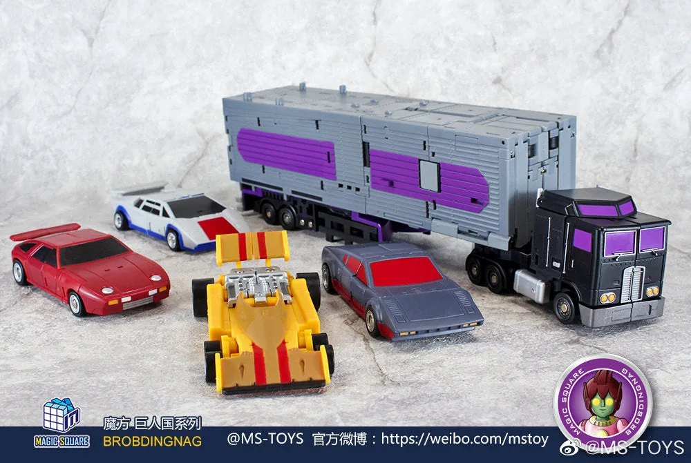 Magic Square MS-Toys MS-B12/ MS-B13 Pillage & Contain ( Dragstrip & Dead End, Menasor ) 2 in 1 set 10cm / 4"