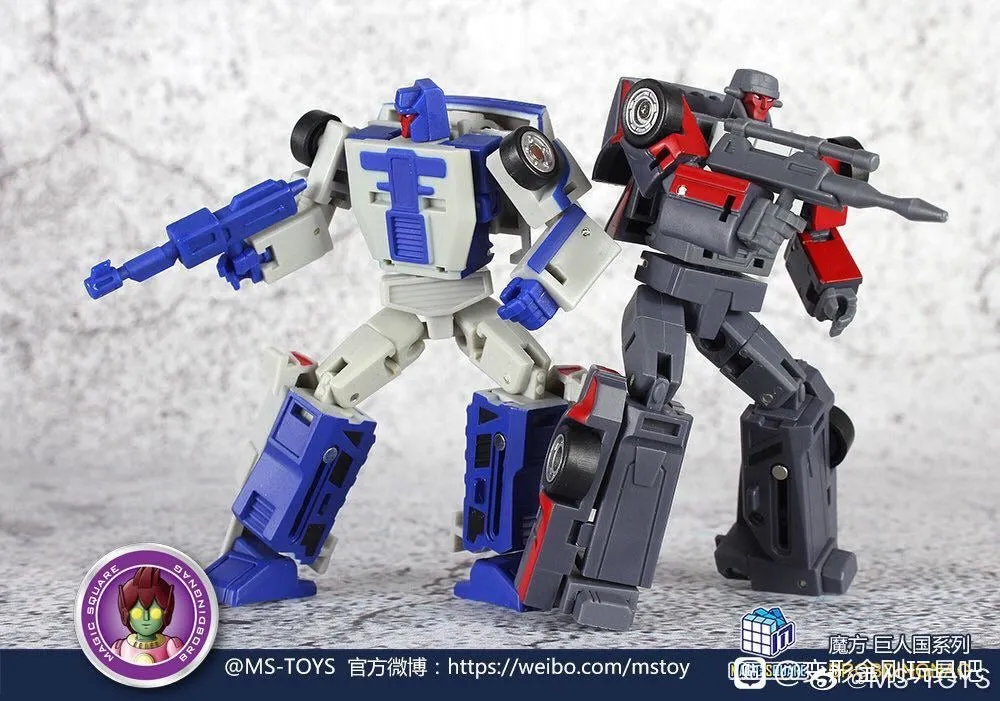 Magic Square MS-Toys MS-B14 / MS-B15 Beat Back & Collide ( Breakdown & Wildrider Stunticon, Menasor ) 2 in 1 set 10cm / 4"