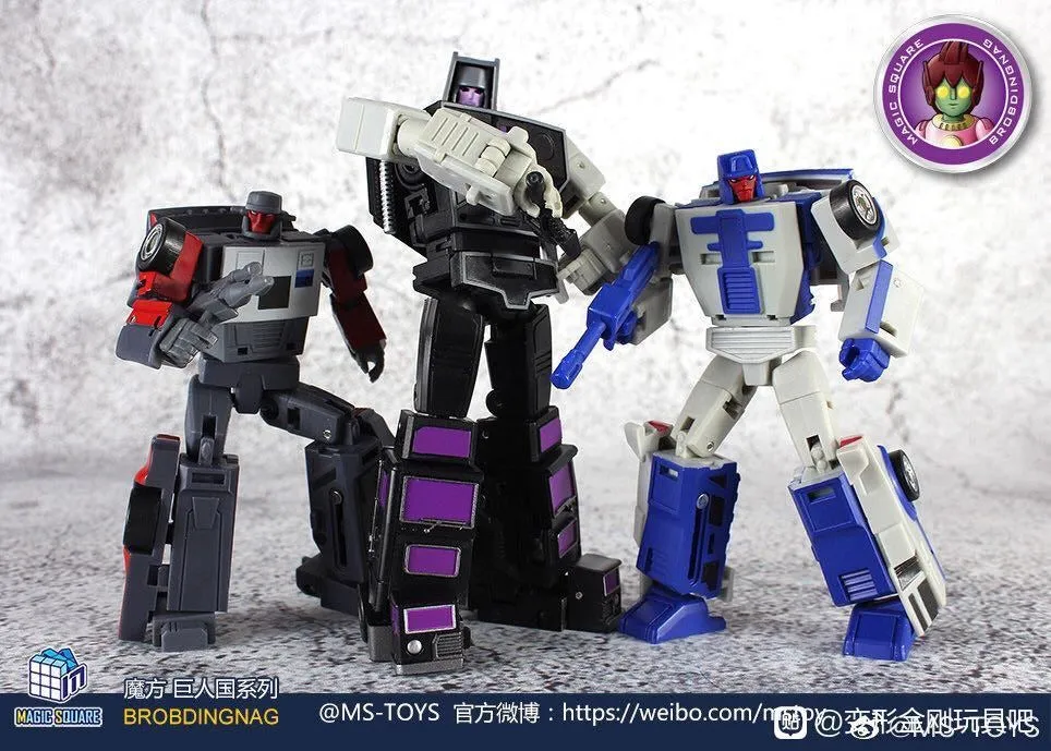 Magic Square MS-Toys MS-B14 / MS-B15 Beat Back & Collide ( Breakdown & Wildrider Stunticon, Menasor ) 2 in 1 set 10cm / 4"