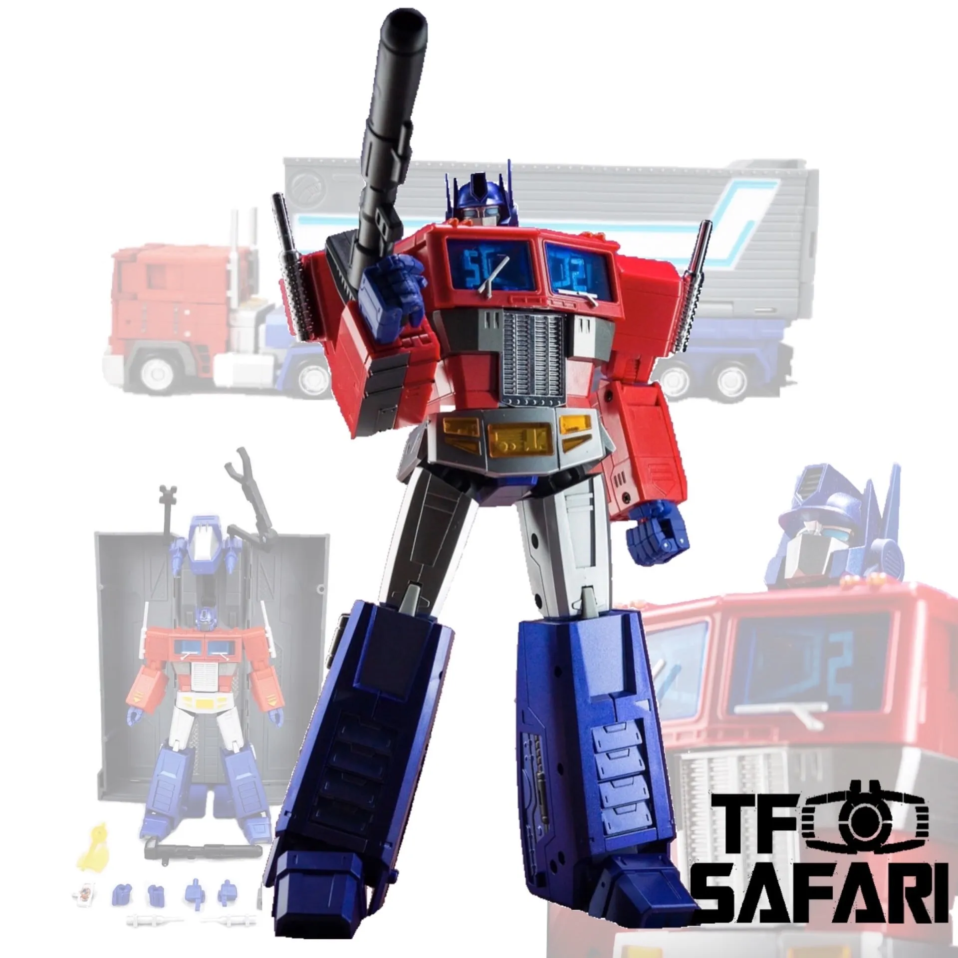 Magic Square MS-Toys MS-B18X  MSB18X  Light of Justice (Optimus Prime OP, Legends Class w/ trailer)Metallic Version 11cm, 4.5"