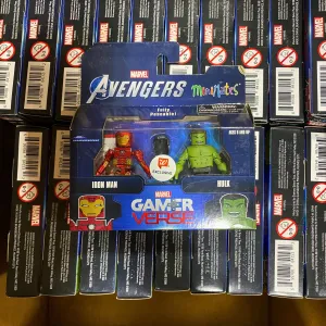 Marvel Avengers Minimates Iron Man & Hulk Gamer Verse Fully Poseable (40 Pcs Lot)