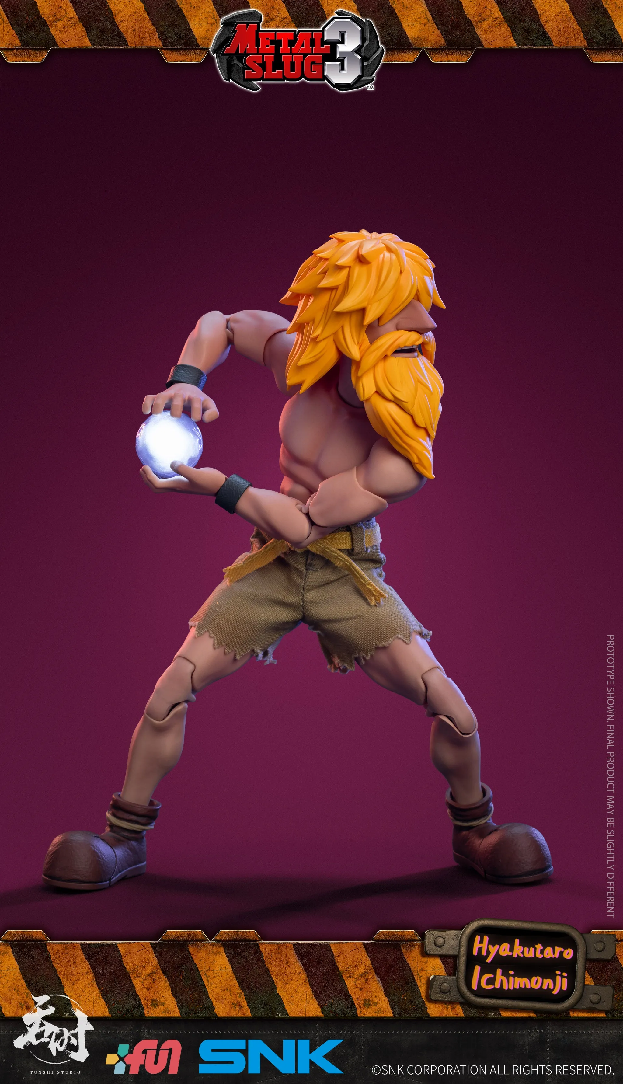 METAL SLUG 3  HYAKUTARO ICHIMONJI 1/12TH ACTION FIGURE BY TUNSHI STUDIO & SNK